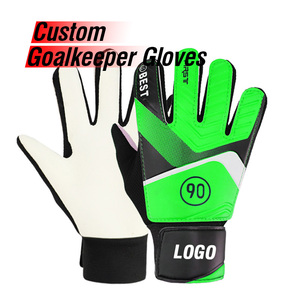 Wholesale OEM Custom Youth Soccer Goalkeeper Gloves for Boys Strong Grips Training Equipment for Kids Football Goalie